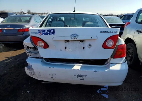 2003 Toyota Corolla Le z USA, uszkodzony, nr VIN 1NXBR32E53Z058946